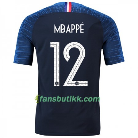 Fotball-VM 2018 Frankrike drakt Mbappe 12 Hjemmetrøye